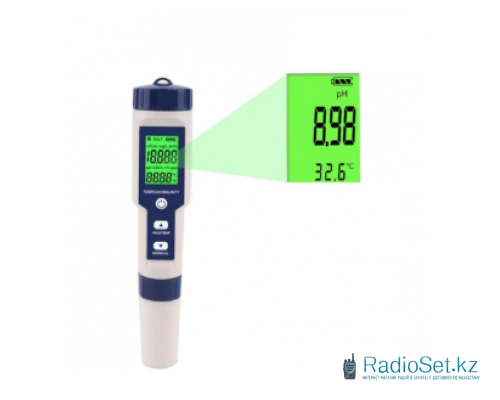 Измеритель качества воды GB579 PH, EC, TDS, SALT, TEMP